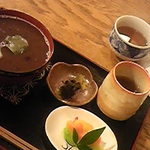 指月庵 - ぜんざい１０００円です。体が温まります。