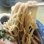 らーめん森や。 - 三ッ星醤油らーめんの麺リフトアップ