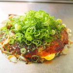 あまんじゃく - 麺無しお好み焼き＋ネギ100円＋生イカ200円