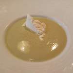 Glicine - 空豆のスープ、自家製リコッタ