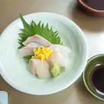 なだ万 - 帆立とヒラメ？新鮮で美味かった！