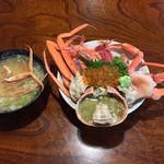 漁場 傳兵 - 傳兵(でんべい)(新潟県糸魚川市南押上)名物！漁師海鮮丼華 1,800円