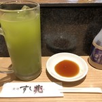 築地 すし兆 - 緑茶ハイ 380円