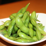 Freshly boiled edamame