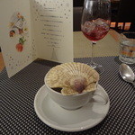 ナチュラルダイエットレストラン NODO - 殻付き帆立貝とカブのスープ