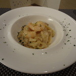 ナチュラルダイエットレストラン NODO - ポルチーニと車海老のフェットチーネ