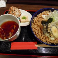 瓦町どら鴨 - つけ麺セット850円です　とにかく、つけ汁が最高です