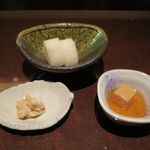 銀の雪 - お通し３種