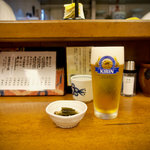 丸五 - 生ビ 550円　生ビはさすがの美味しさ！　美味しいけど大きめグラスなので　あっという間にどこかに消えたん…