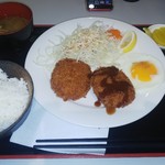 洋食屋joli - メンチカツ定食 750円→500円(ランパス価格)