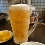 Taishuu Horumon Yakiniku Jun - 生ビール 201906