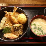 遊酒食堂 宇都宮 - 上天丼(880円)
