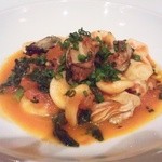 牡蠣と菜の花のオルキエッティ