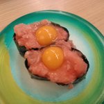 すし江戸 - うずら鉄火