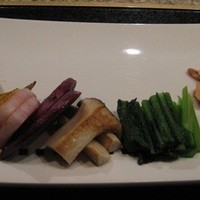 鉄板焼 煖 - 焼野菜盛り付け