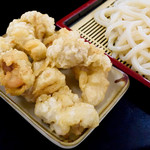 手打ちうどん ひさ枝 - とり天バラシ