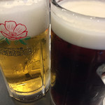 Asahi Biruen Shiroishi Hamanasukan - 生ビールとハーフ&ハーフ