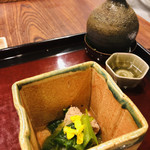 滋味 康月 - 鯛の子との炊き合わせに、レタス、うるい、三つ葉を合わせるセンスの良さ♡ヽ(*＾ω＾*)ﾉ好き好き♡