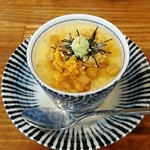 串焼き 巴 - うにのっけ冷製茶碗蒸し（590円）