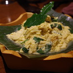 蓮香 - 茶葉炒蛋(生新茶葉のオムレツ)