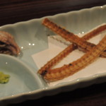 うなぎ 魚政 - 肝＋骨せんべ