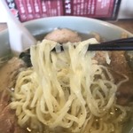 佐野ラ－メン たかの - 麺は、平打ち麺です。