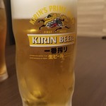 Ginzaakitakensanhinaijidorisemmontemmisatonishiki - 生ビール(麒麟一番搾り)(590円)