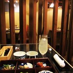 Jikasei Soba Takenoya - 店内。