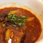 大勝軒まるいち 赤羽店 - 麻辣つけ麺（つけ汁アップ）