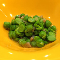 レンゲ - スナップエンドウの炒め物　腊肉入り