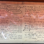 ル・クープシュー - メニュー