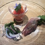 レストラン 山猫軒 - ランチ：オードブル盛り合わせ。