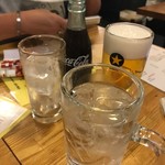 Taishuu Sakaba Bitoru - 生ビール、芋焼酎の水割り、コカ・コーラ