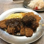 グリルＳａｎｏ惣 - 190218牛カツライス650円とカレーコロッケ100円