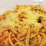 ハシヤ - 粉チーズを掛けます