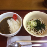 山田うどん食堂 - ミニカレー丼朝定食  300円