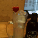立ち飲み　小島 - ハートのマドラーが可愛いね