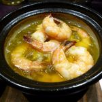 ばぁる・ひらら - エビのアヒーリョのアップ