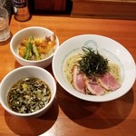 麺屋 六感堂 - 実山椒薫る鴨ざる蕎麦（合鴨コンフィ添え）＋池袋 ちゃこ天 車海老天丼