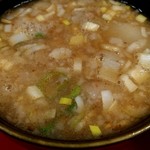 ラーメン二郎 - 脂マシマシ、からめのスープ