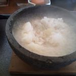 をうみ - 石焼雑炊（残ったスープを入れる）