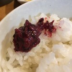 和志 - ★串焼き定食（950円）ご飯半分（-50円）★梅は乗っけて(^_^)/