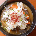 Narutaka - 馬すじと根菜の味噌煮込み