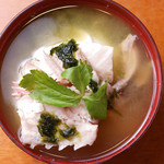 Narutaka - 海鮮アラ入り味噌汁