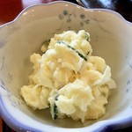 道の駅 あいお - 【えびフライ定食(極上) 1,320円】手作りポテサラ(^^)