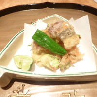 御料理 堀川 - 桜エビのかき揚げ