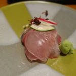 日本料理 若狭 - シマアジ刺身