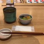 板前寿司 江戸 - ランチのサラダ