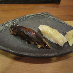 鮨武 - 穴子・平目