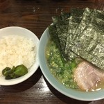 一乃利 - 塩ラーメン 650円  のり100円  ライス100円